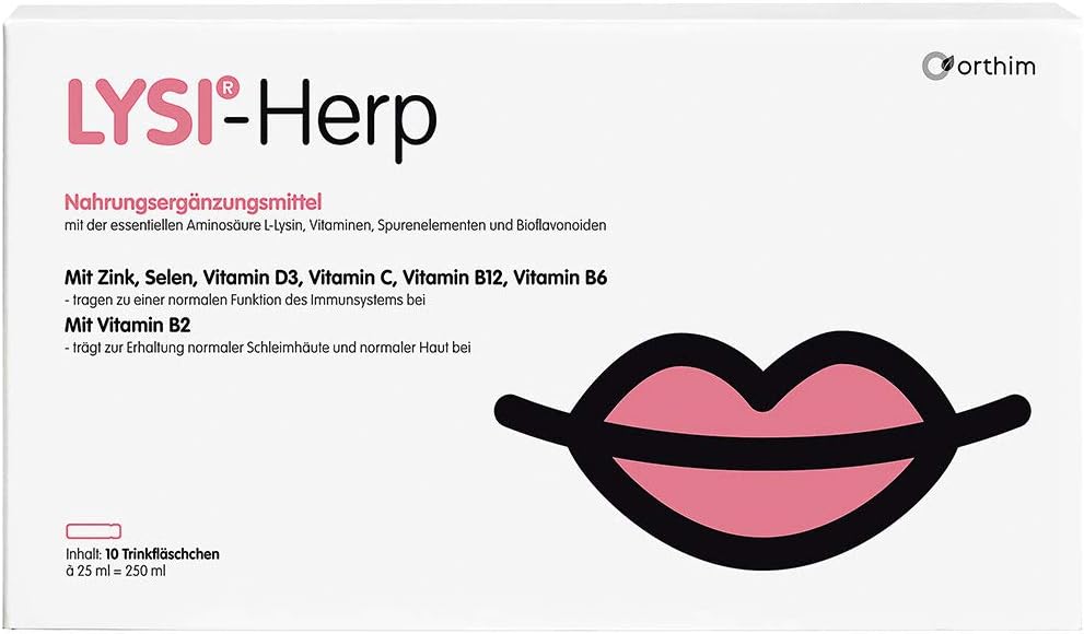 LYSI®-Herp – Trinkfläschchen mit 2000 mg L-Lysin, Vitaminen B2, B6, B12 ...