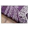 USA RUGS Octopus Tail Purple 100% Woolen Handmade Tufted Oriental Rugs & Carpet (5'x8')