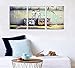 YPY Banksy Life is Beautiful Canvas Giclee Artwork 3 Panels for Modern Home Decor Stretched and Framed Ready to Hang Size 36(W) X 16(H) inches