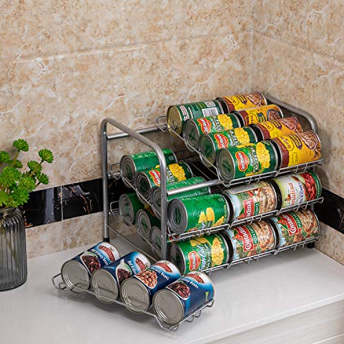 FlagShip 3-Tier 36 Capacity Stacking Can Rack Dispensers Storage Organizer - Thumbnail 3