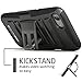 BUDDIBOX iPhone 7 Case / iPhone 8 Case, [HSeries] Heavy Duty Swivel Belt Clip Holster with Kickstand Maximal Protection Case for Apple iPhone 7 / iPhone 8, (Black)