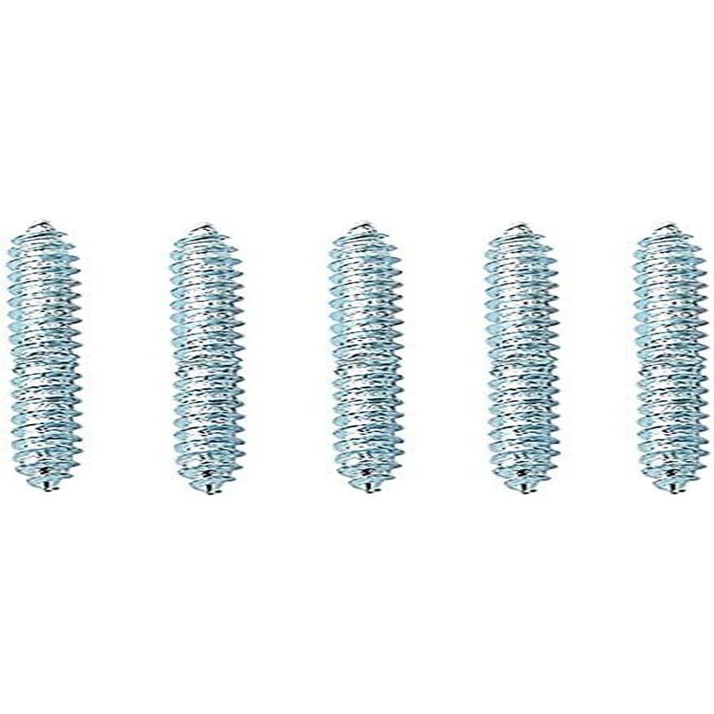 Merriway BH06758 (10 Pcs) Steel Dowel Screws Wood BZP M8 x 75 mm x 14 - Pack of 10 Pieces