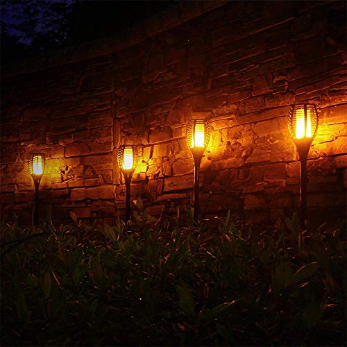 YouOKLight Solar Lights, Waterproof Flickering Flames Torches Lights Outdoor Landscape Decoration Lighting Dusk to Dawn Auto On/Off Security Torch Light for Garden Patio Deck Yard Driveway, 2 Pack - Thumbnail 5
