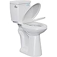 Simple Project 21 Inch High Toilet Elongated With Comfort Chair Seat, 1.28 Gpf Powerful Single Flush Extra Tall Toilet, 12 Inch Rough In Bathrooms Comfort Height Toilet For Seniors & Tall Person