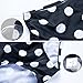 CHERRY CAT Vintage Polka Dot High Waisted Swimsuits Bikini Set (Red&Black,L)