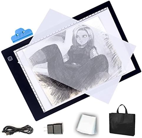 Light Boxes for Tracing, Ultra Slim light box for tracing LED light tracer light box For Artists, Drawing, Sketching, Animation 17"(A4 Size)