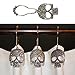 ZILucky Set of 12 Sugar Skull Shower Curtain Hooks Decorative Home Bathroom Stainless Steel Rustproof Skeletons Shower Curtain Rings Decor Accessories (Silver)
