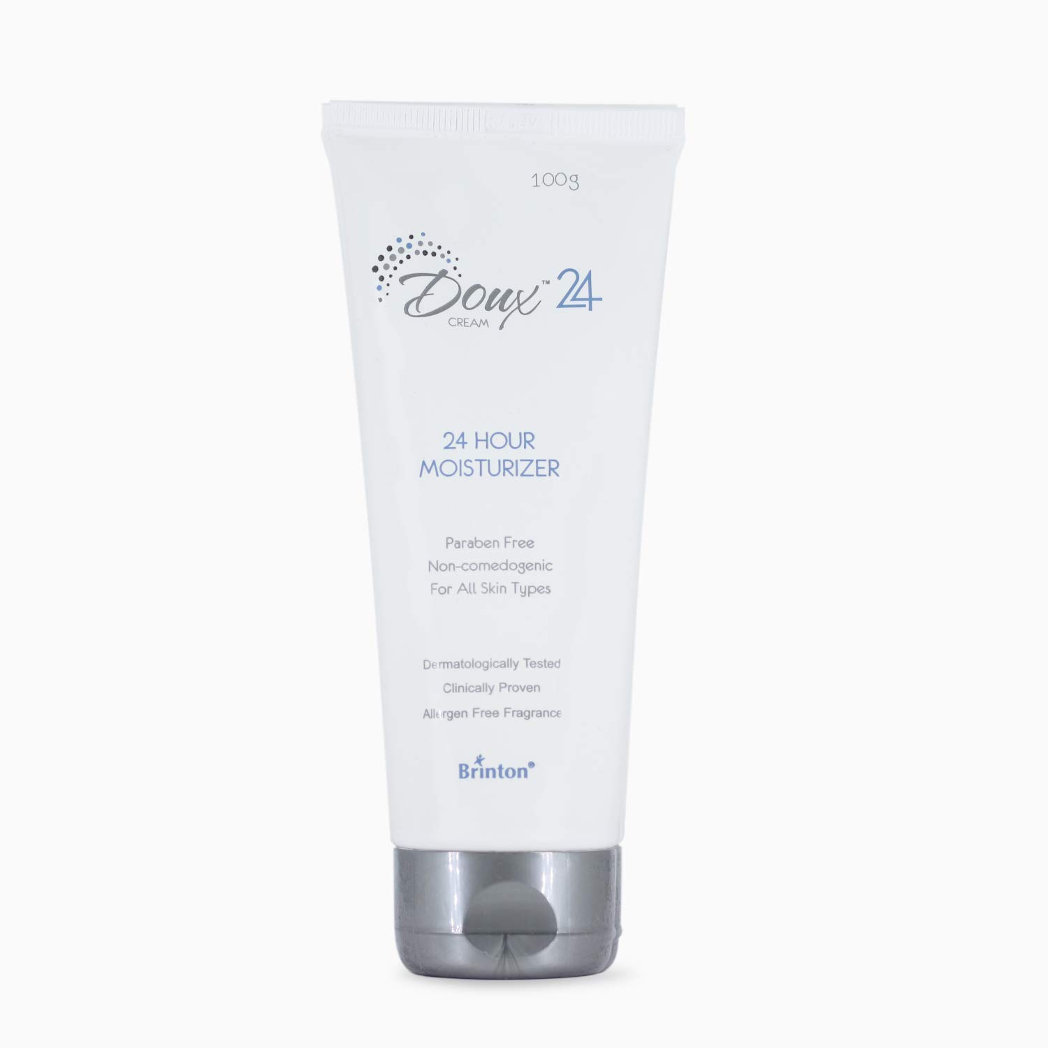 Doux 24 Hour Moisturizer Cream | Lightweight, Non-Greasy & Non- Irritating | Hydrates & Soothens Skin Quickly |Dermatologically Tested | For Men & Women | All Skin Types 100 g