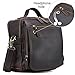 Tiding Handmade Vintage Men's Leather Small Messenger Bags Crossbody Satchel Shoulder Handbag School Travel Work Bag (Brown)