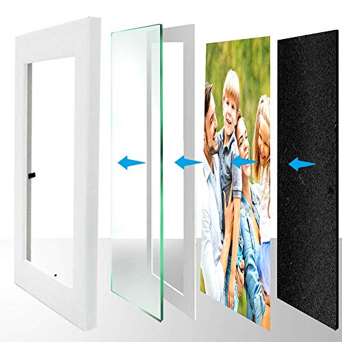 Memory Island 8x10 Picture Frames with 5x7 Mat,4 Pack Gallery Frames