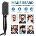 Beard Straightener for Men, ALLFU Ionic Beard Straightening Comb Portable Heated Beard Brush Comb with Anti Scald Auto Off and LED Display Hair Straightening Brush for Men & Women, for Home & Travel