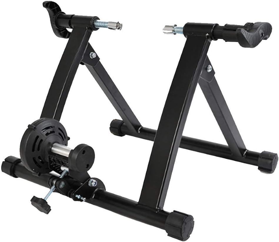 AOO Bike Trainer Stand, Portable Bicycle Rollers Trainer Indoor Indoor Stationary Exercise Stand Steel Fram, for Travel Exercise Fitness