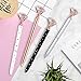 ALLPEN 4Pcs Rose Gold Pens with Big Diamond/Crystal Metal Ballpoint Pen with 4Pcs Extra Pen Refills Black Ink for School and Office Supplies