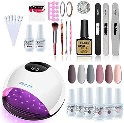 Kit Manucure Luxueux Vishine 72w Professionnel Lampe Uv Led
