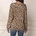 DealinM Plus Size Tops Womens Fashoin Casual Leopard Printed Long Sleeve Round Neck T-Shirt Spring Blouse Tops Yellowthumb 3
