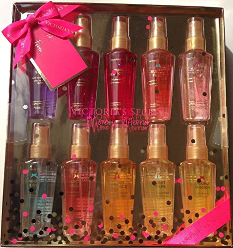 Victoria's Secret 10 Piece Mist Set Pure Seduction, Love Spell, Amber Romance, Passion Struck & More by Thinkpichaidai