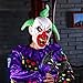2pcs/set Multi Halloween Latex Clown Mask With Hair for Adults,Halloween Costume Party Props Masks (green)