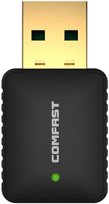 COMFAST Mini WLAN USB Stick 600MBIT/S Wireless Dual Band 2.4GHz/5.8GHz Wireless Network Card Wifi Adapter for Windows 7/8/8.1/10/XP, Mac OS (915AC)