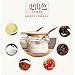 HaloVa Spice Jars Glass Seasoning Box Set Salt Sugar Spice Pepper Condiment Container Kitchen Cruet Seasonings Tools with bamboo Spoon Cover Pedestal, Set of 3