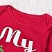 MEKILYN 3PCs Baby Red Long Sleeve T-shirt Romper+Long Pants+Hat Christmas Outfits Set (0-6M(Tag70), Red&White)