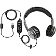 ECS WordSlinger USB Transcription Headset, 7-Foot Cord, Over-Head Design, Superior Audio Clarity, External Sound Card, Perfect for Medical & Legal Dictation, Comfortable Padded Headband & Ear Cups