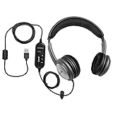ECS WordSlinger USB Transcription Headset, 7-Foot