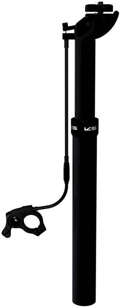 Kind Shock Adjustable Seatpost 30.9mmx385mm Travel: 100mm 20mm Offset Handlebar Remote, Black