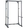 Body-Solid Powerline (PPR200X) Adjustable Power Rack - 18-Level Strength Training Heavy-Duty Steel Frame with Safety Rods and Chin-Up Bar for Home Gym