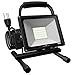 GLORIOUS-LITE 30W LED Work Light, 3000LM LED Flood Lights, 240W Equivalent, IP66 Waterproof, 16ft/5m Cord with Plug, 6500K, Adjustable Working Lights for Workshop Garage, Construction Site