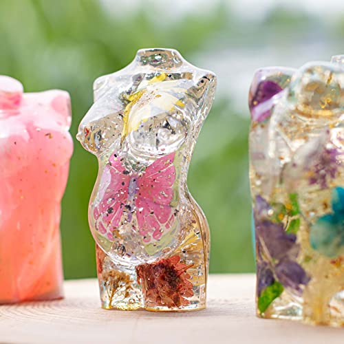 Goddess Body Epoxy Resin Silicone Molds Female Torso and Pregnant Woman Statue Make Candle Wax