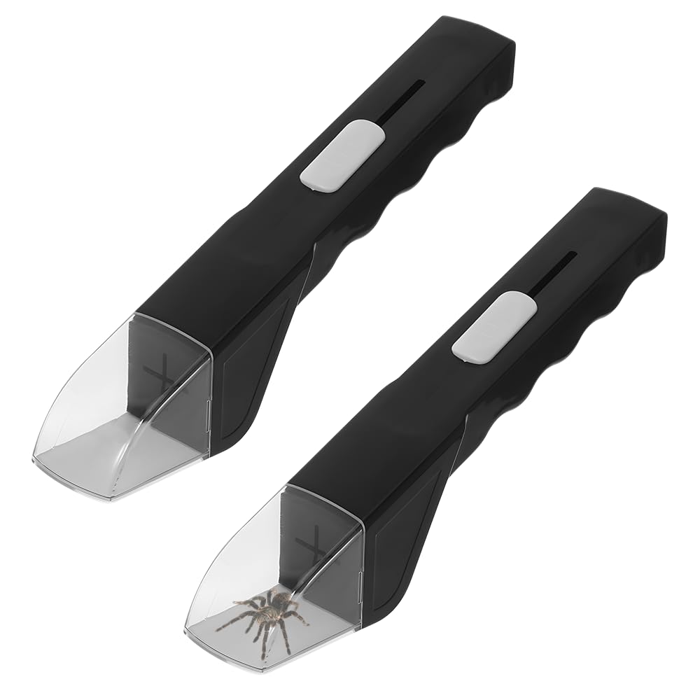 MOERAE Insect Catcher with Clear Tray, Pack of 2, Black