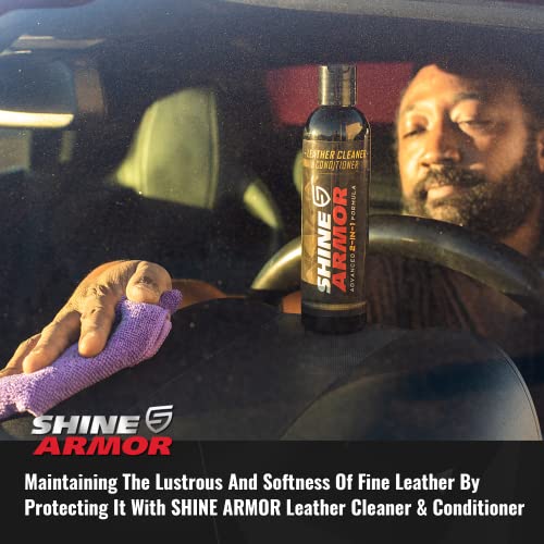 SHINE ARMOR Leather Cleaner Conditioner & Protector for Car Interior