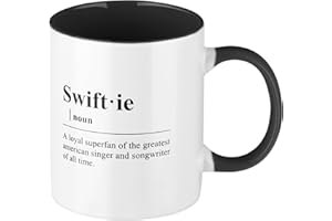 Sincerez Coffee Mug Merch for the Music,Musician Tea Cup for Woman,Music Lovers Gifts for Fans (Black)