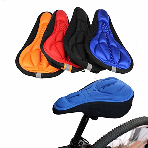 Sportstorm Bicycle Saddle Seat Cover 3D Sponge Bicycle Seat Cover Bike Seat Cushion Cover Cushion Pad Protector with Memory Foam Non Slip for Mountain Bike Road Bike MTB Cycling(Black)