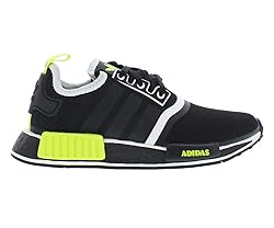 adidas NMD_R1 Boys Shoes Size 4, Color: Black/Yellow