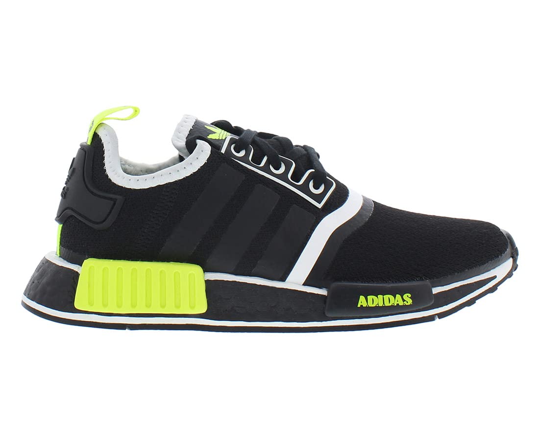 adidas NMD_R1 Boys Shoes Size 4, Color: Black/Yellow