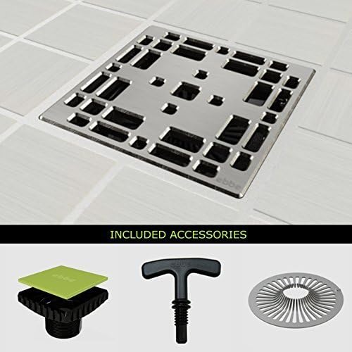 E4801-PC Praire Decoratve Drain Grate, Polished Chrome