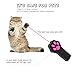 Paw Style Interactive LED Light Laser Pointer Cat Toys And The Pink Silicone Button, Black By Mimibox