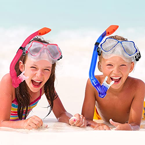 SKL Kids Snorkel Set Dry Top Snorkel Mask Snorkeling Gear AntiFog Anti