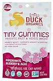 Little Duck Organics Tiny Gummies Probiotic Fruit + Veggie Snack, Pomegranate/Blueberry/Acai, 6 Count