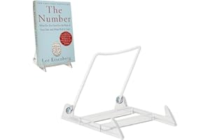 KINGDOM SOLUTIONS MADE IN USA 2-pack Sturdy & Durable Adjustable Acrylic Easels to Display Unnoticeably Plates, Art, Pictures & More - Unique on the Market