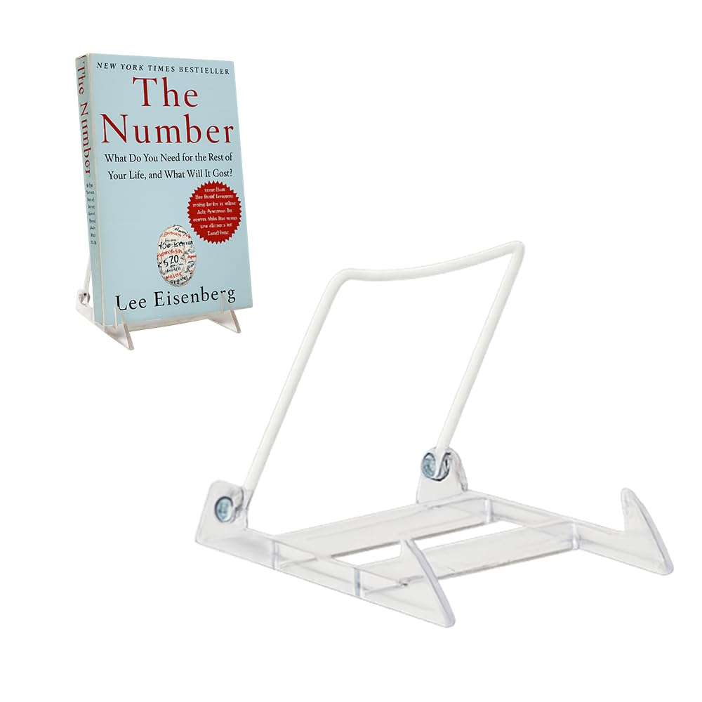 Photo 1 of KINGDOM SOLUTIONS MADE IN USA 4-pack Sturdy & Durable Adjustable Acrylic Easels to Display Unnoticeably Plates, Art, Pictures & More - Unique on the Market