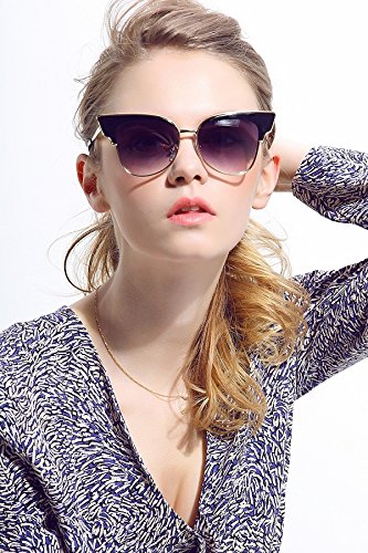 Diamond Candy Women's Fashion Sunglasses UV Protection Sexy Eyewear UV400 Goggles 5Black