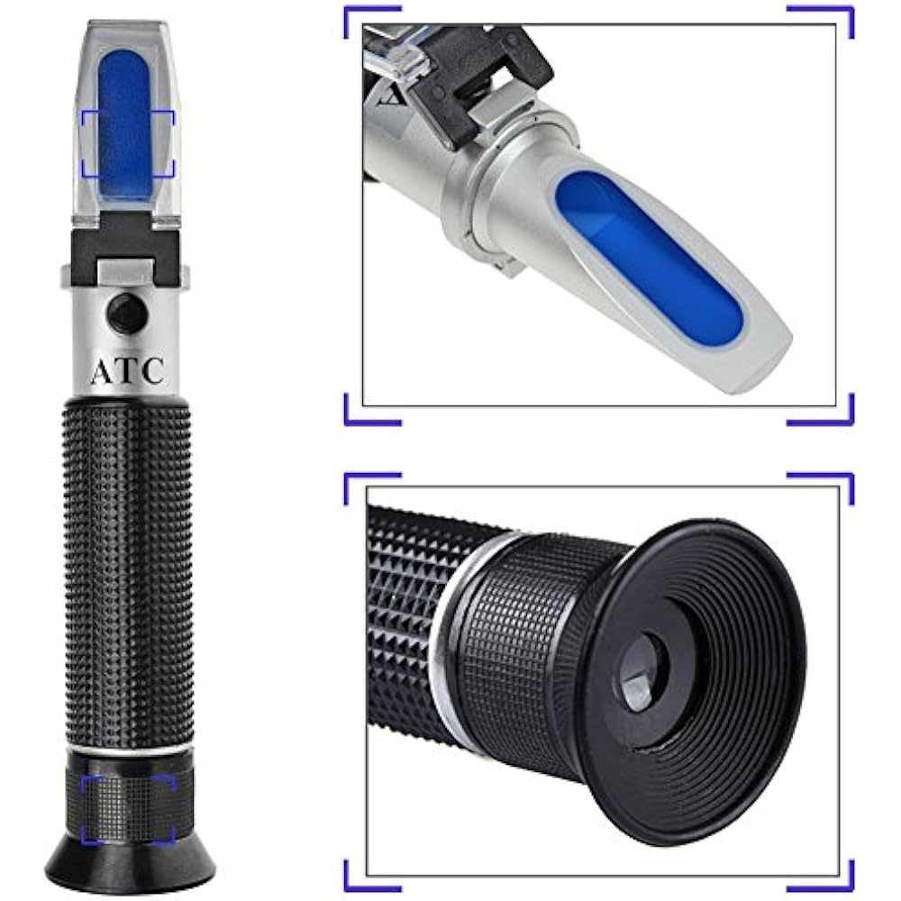 Salinity Aquarium Hydrometers Refractometer Seawater Marine Fishkeeping