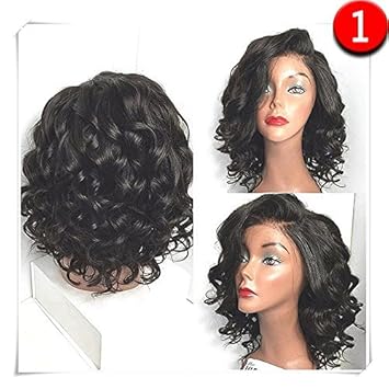Colodo Synthetic Lace Front Wigs Wet And Wavy For Women Short