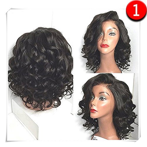 Colodo Synthetic Lace Front Wigs Wet And Wavy For Women Short