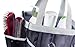 Handy Laundry Mesh Shower Caddy - 7 Pocket Portable Bathroom Organizer Tote for Travel, Gym & Dorm - Collapsible Small Shower Caddy Bag to Hold Toiletries & Essentials (Black)