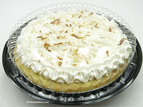 9 Inch Low Dome Plastic Disposable/Reusable Pie Carrier #WJ40 (40)