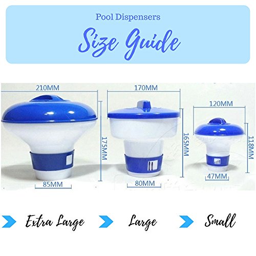 image for Aquatix Pro Pool Bromine Dispenser Offers Premium Floating Chlorine Di