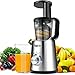 Argus Le Masticating Juicer, Slow Juice Extractor for Higher Nutrient and Vitamins, Easy to Clean Cold Press Juicer for All Fruits and Vegetables (Red) (Silver 5)